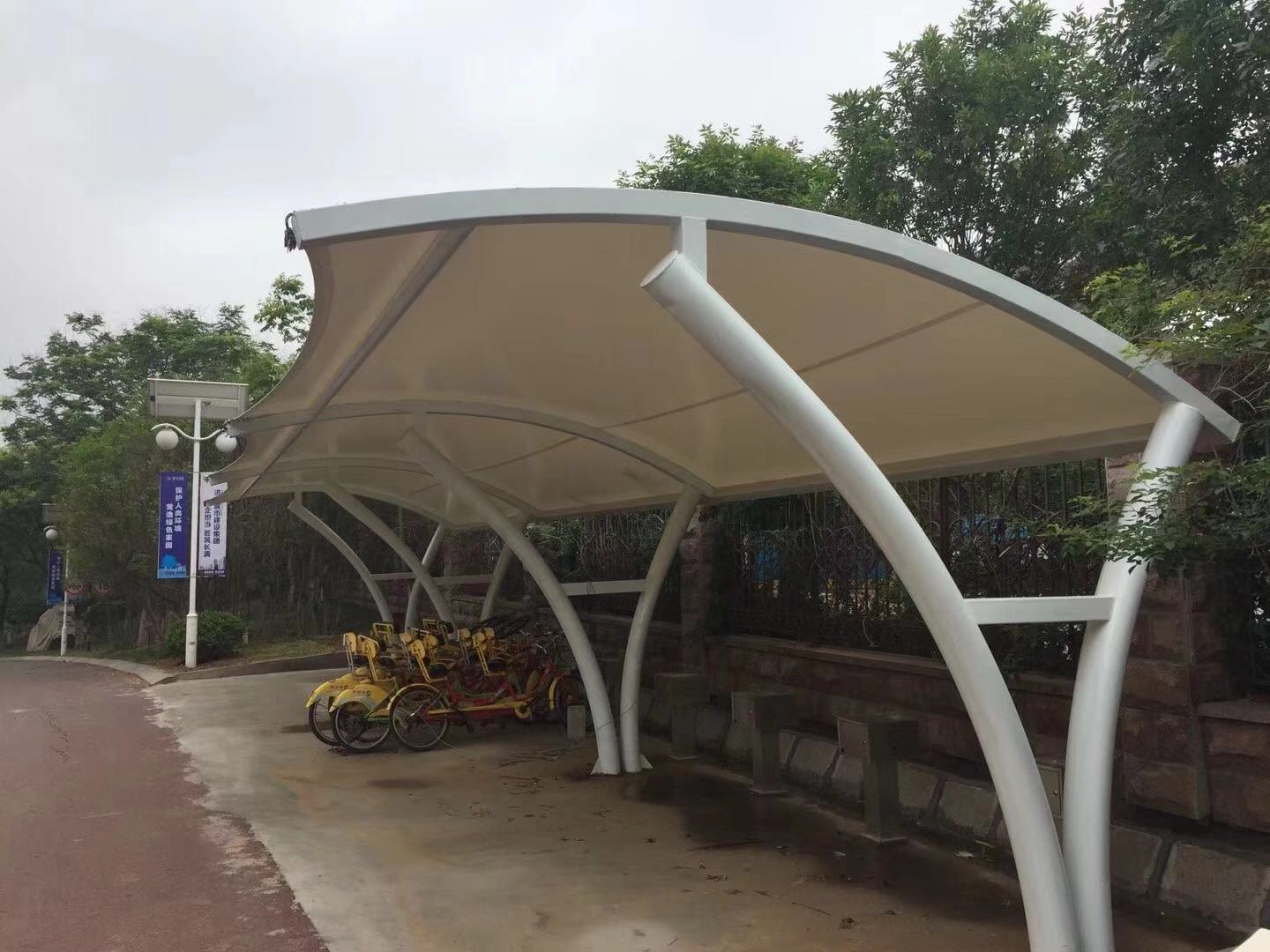 小區(qū)自行車棚雨棚